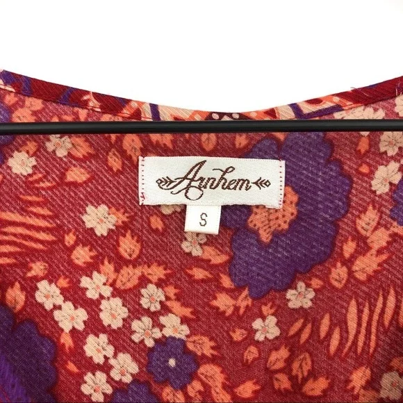 ARNHEM Sunbird Kimono Orange Purple Cream S - Picture 7 of 10